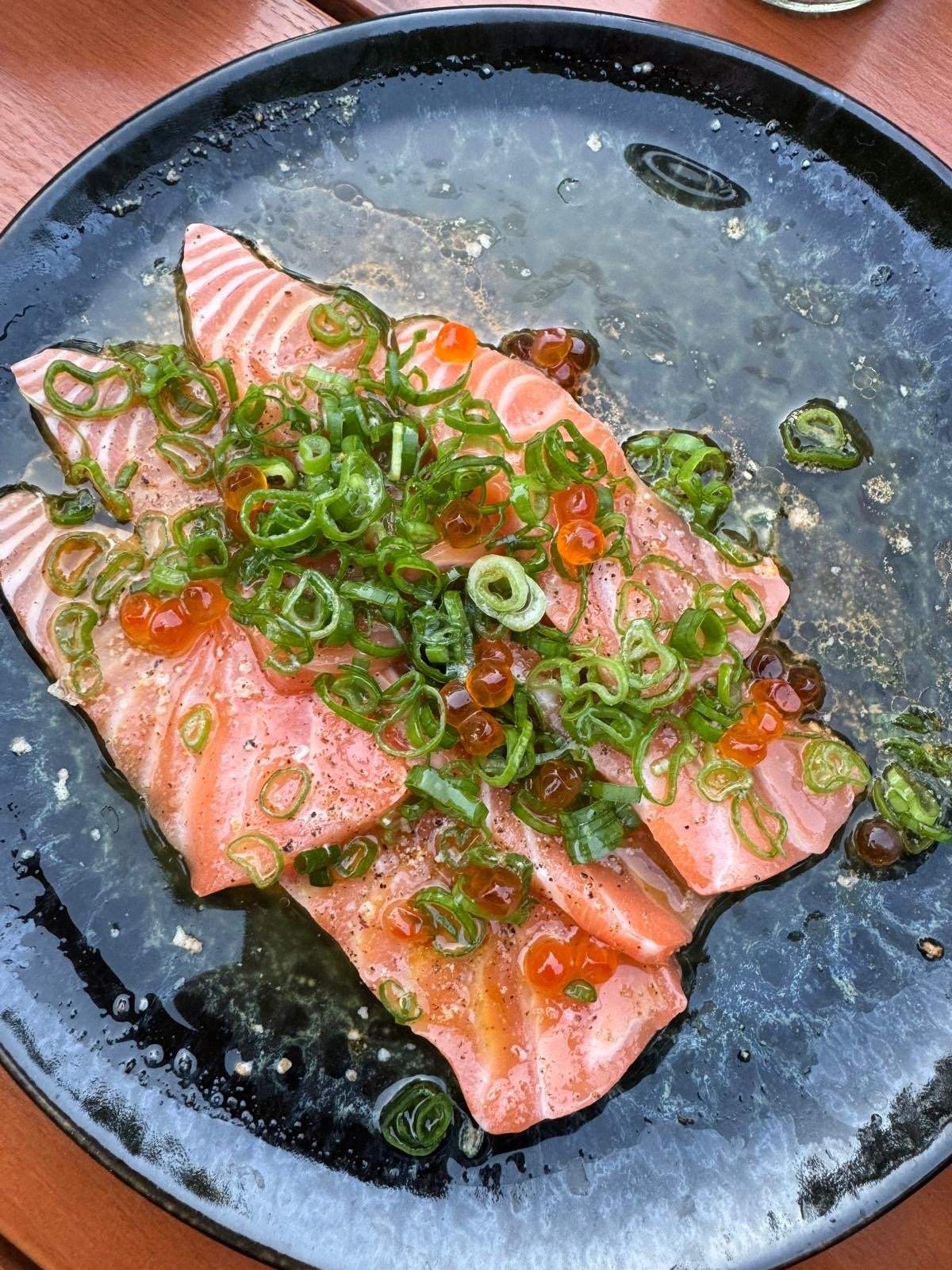 Lachs mit Kaviar – Gericht im Restaurant Brodersen