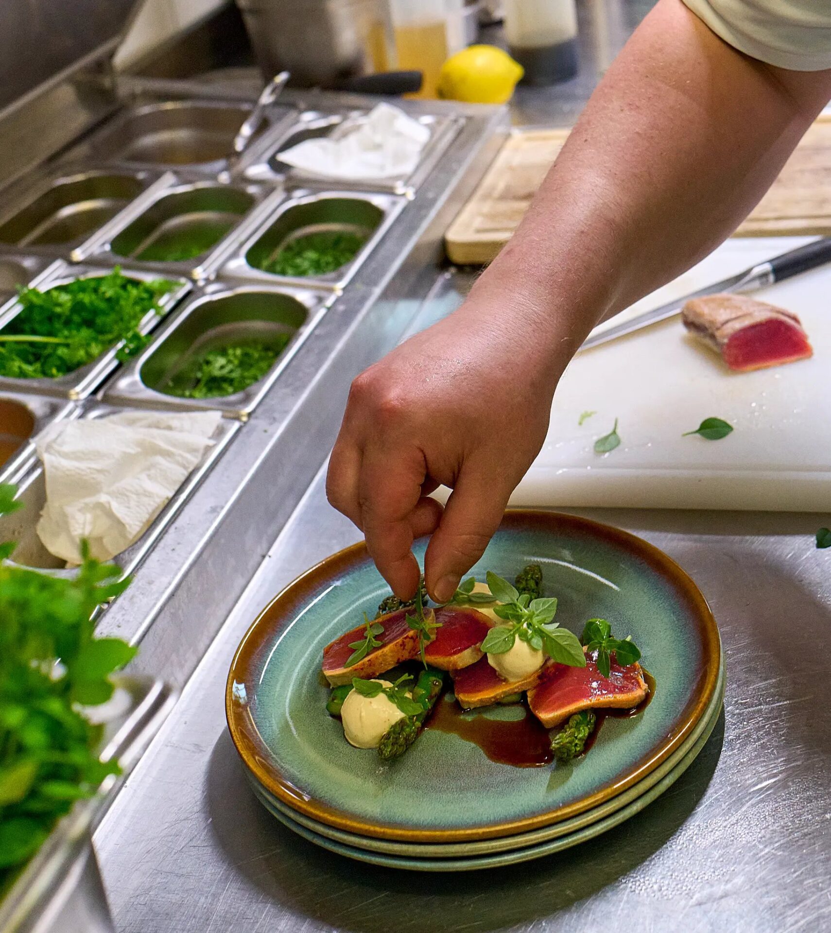 Thunfisch-Gericht aus der Küche des Restaurant Brodersen