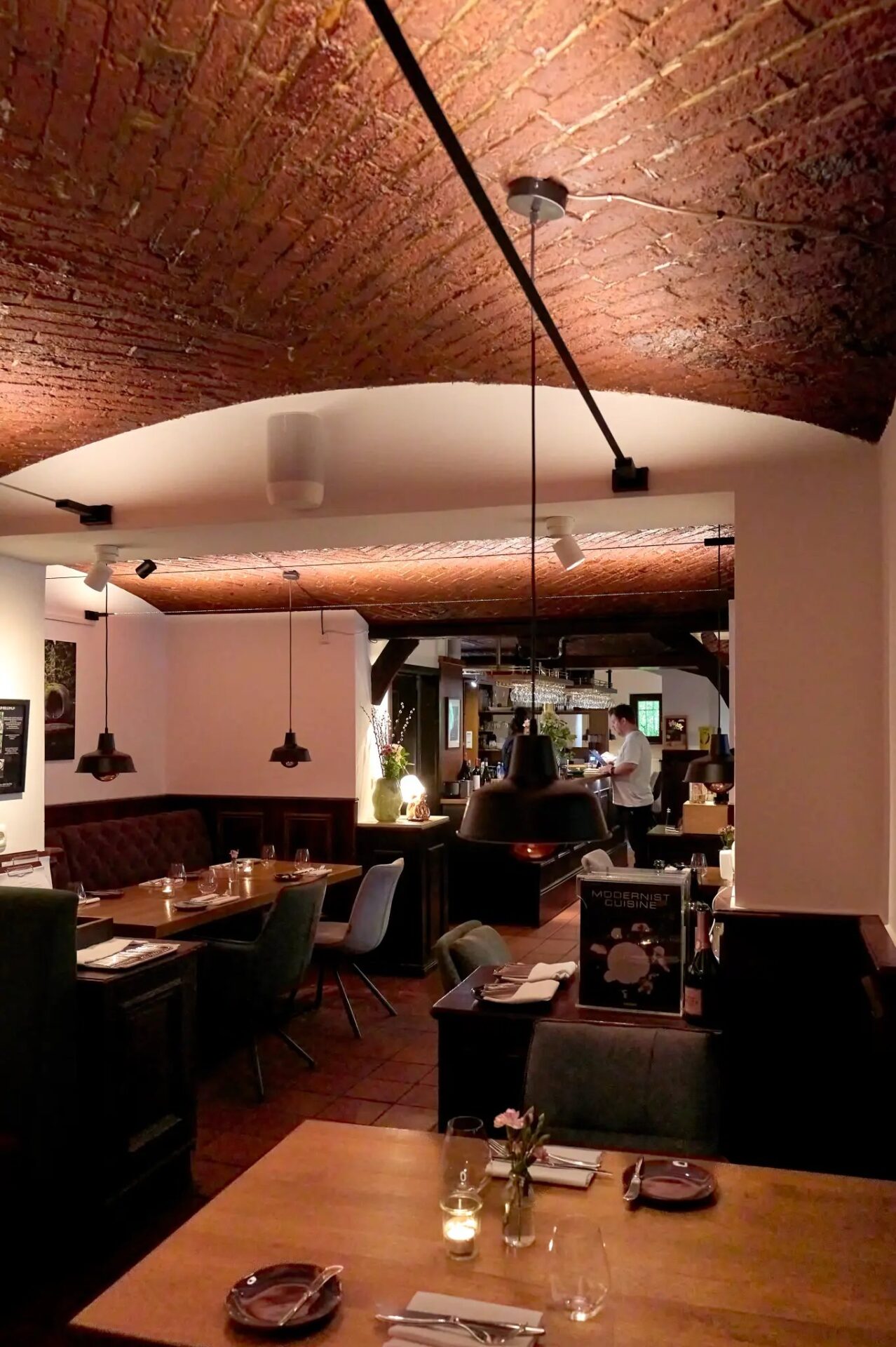 Stimmungsvolles Ambiente im Restaurant Brodersen Hamburg