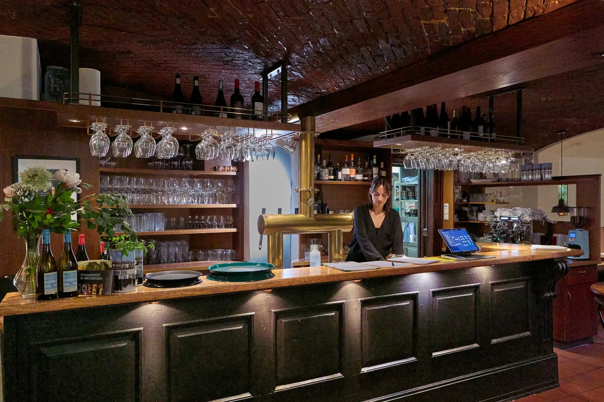 Bar im Restaurant Brodersen Hamburg