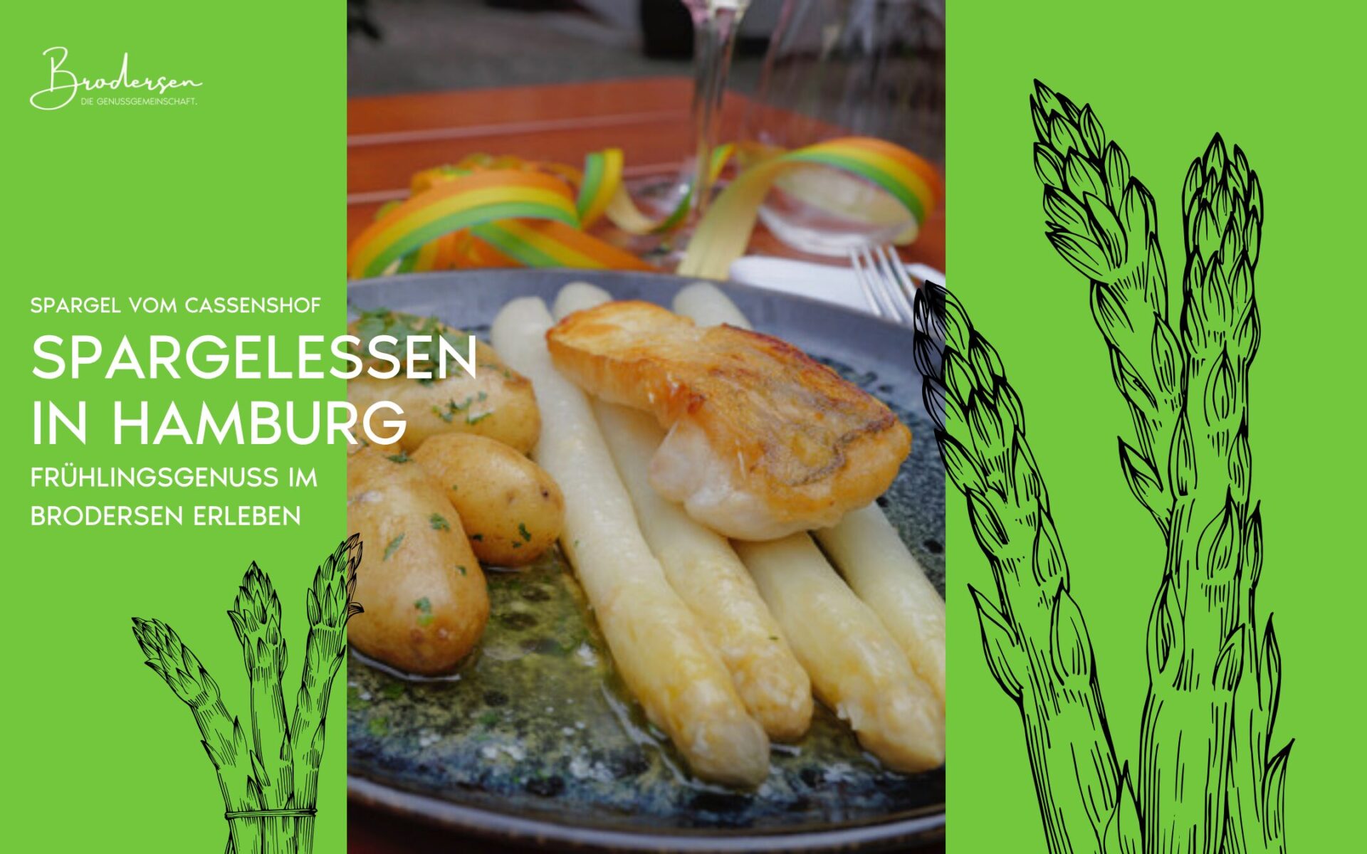 Spargelessen in Hamburg