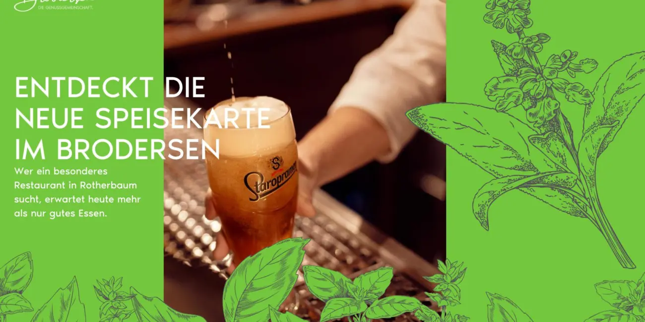 Restaurant in Rotherbaum Neue Speisekarte im Brodersen